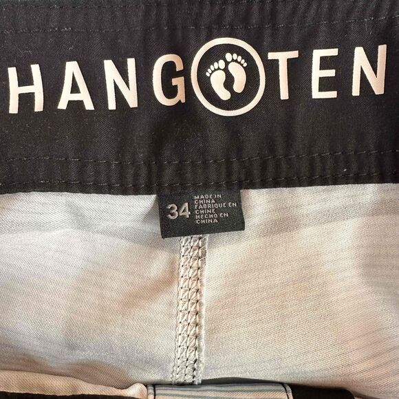 Hang Ten Men's Blue Striped Drawstring Board Shorts Size 34 - Picture 6 of 8